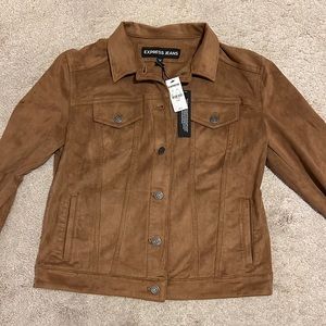 Express Faux Suede (Jean Jacket Style). NWT